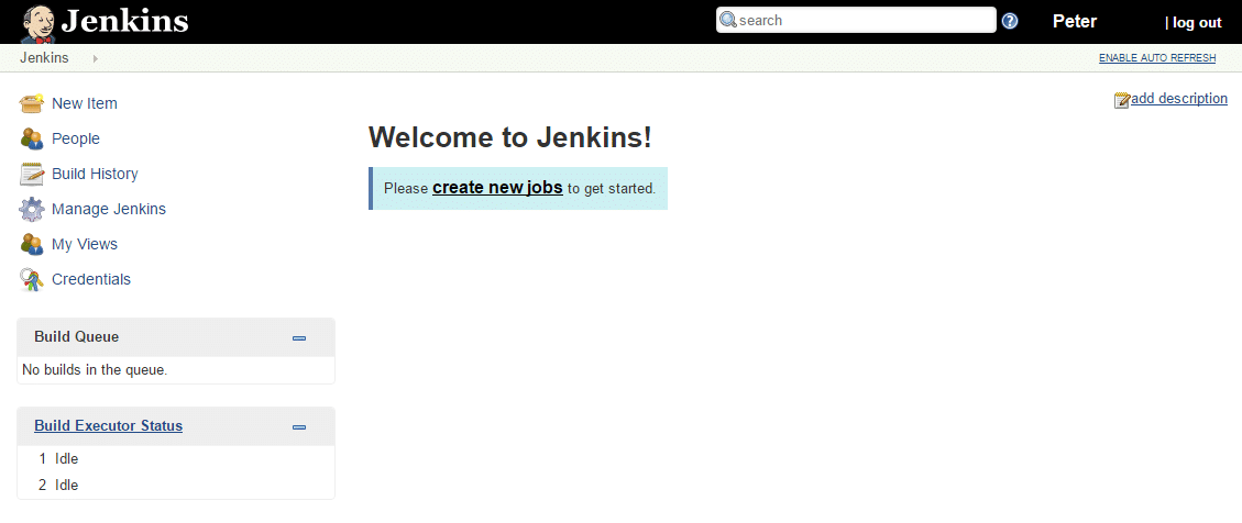 Welcome to Jenkins!