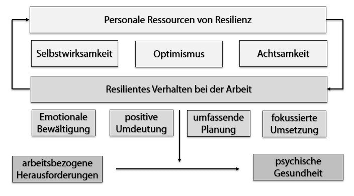 Resilienzmodell für die Arbeit nach Soucek et al. (2016)